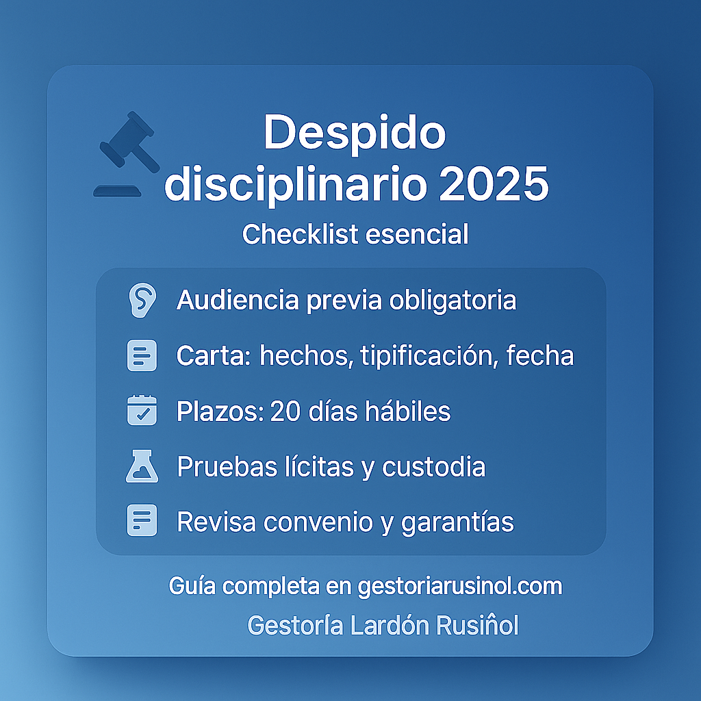 Despido disciplinario